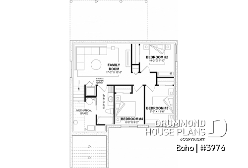 Finished basement (Optional $) -  - Boho