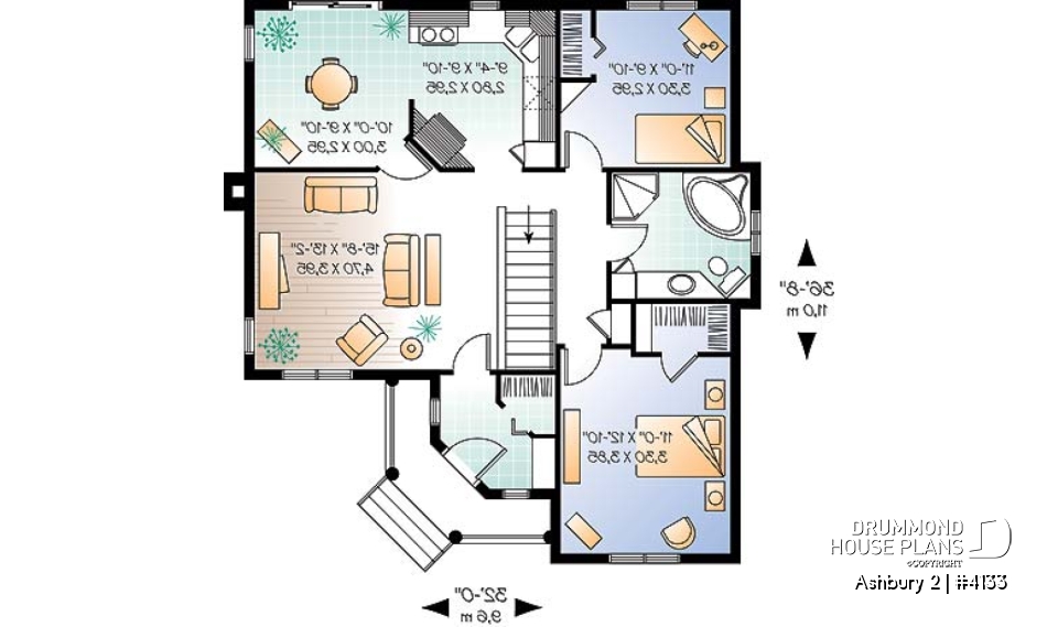 1st level - Country style bungalow, affordable building costs, 2 bedrooms - Ashbury 2