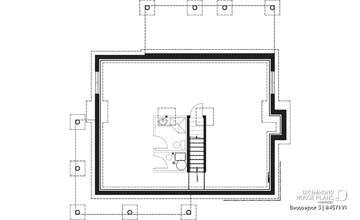 Basement - Country cottage, 3 bedrooms, large kitchen  island, planning desk, pantry, outdoor kitchen, large covered deck - Beausejour 3