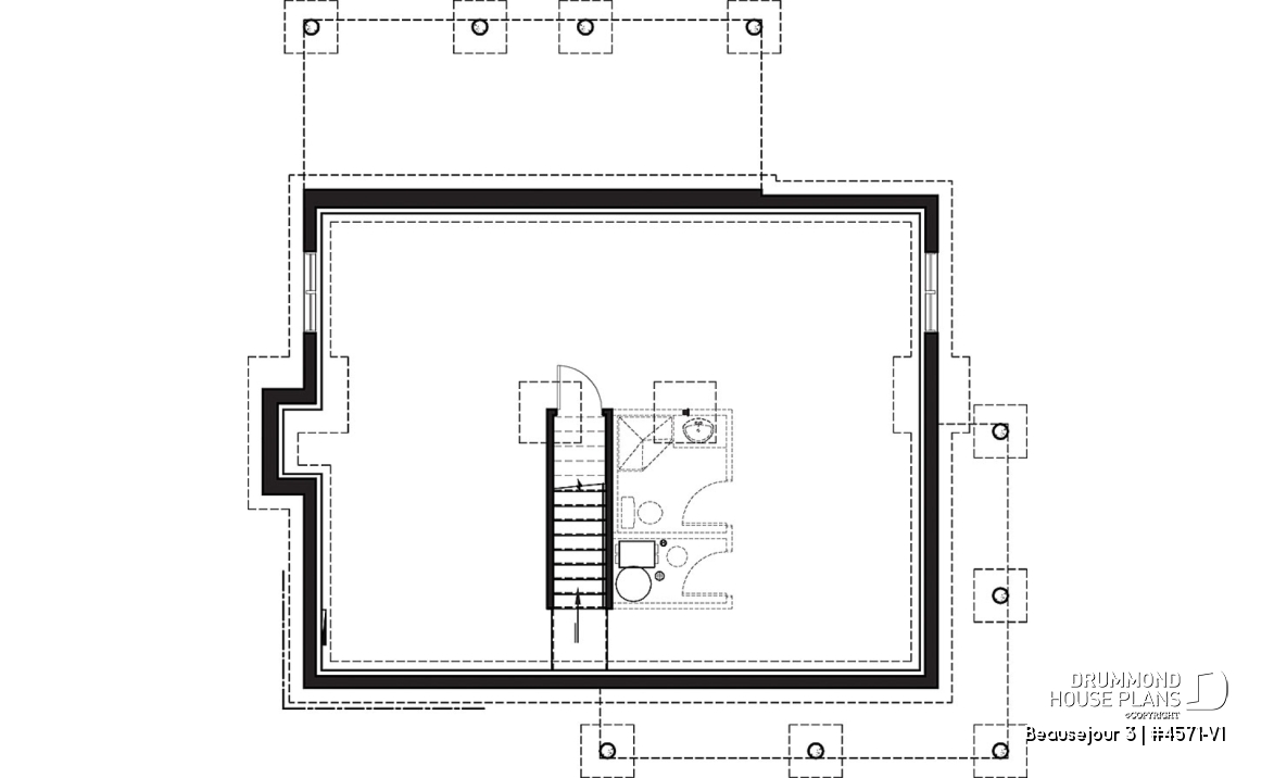 Basement - Country cottage, 3 bedrooms, large kitchen  island, planning desk, pantry, outdoor kitchen, large covered deck - Beausejour 3