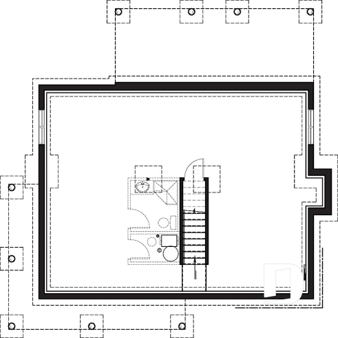 Unfinished basement - Country cottage, 3 bedrooms, large kitchen  island, planning desk, pantry, outdoor kitchen, large covered deck - Beausejour 3