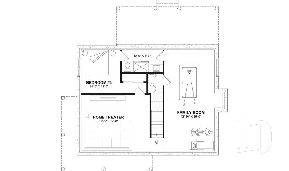 Finished basement (Optional $) -  - Beausejour 4