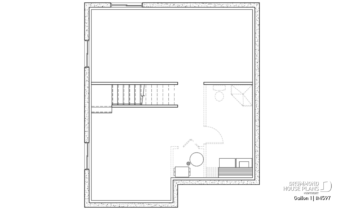 Basement - Charming Country Style home with 3 bedrooms and open floor plan layout - Gaillon 1