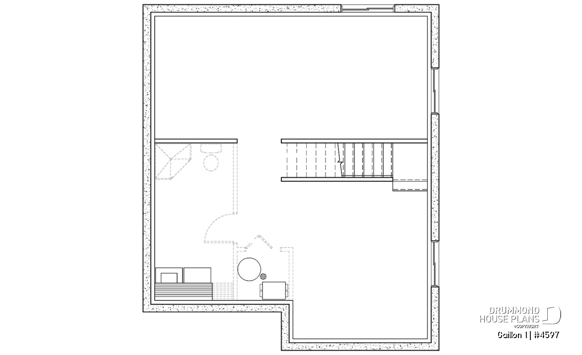 Basement - Charming Country Style home with 3 bedrooms and open floor plan layout - Gaillon 1
