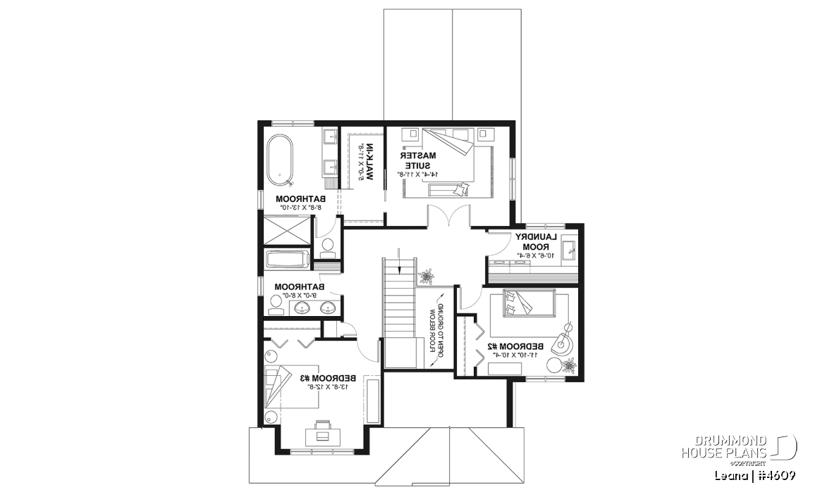 2nd level - House with garage, 3 bedrooms + office, master suite upstairs, wood fireplace and single garage - Leana
