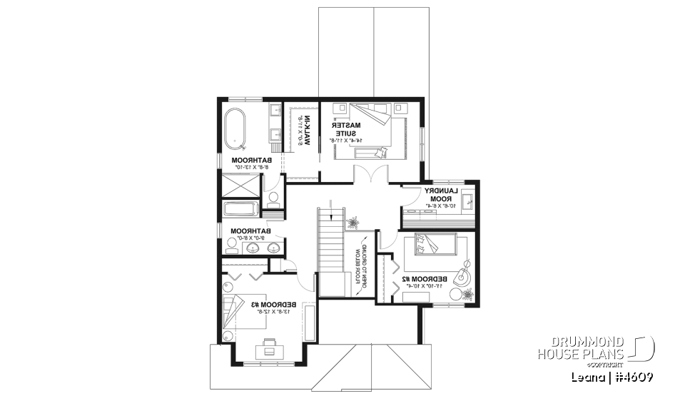 2nd level - House with garage, 3 bedrooms + office, master suite upstairs, wood fireplace and single garage - Leana