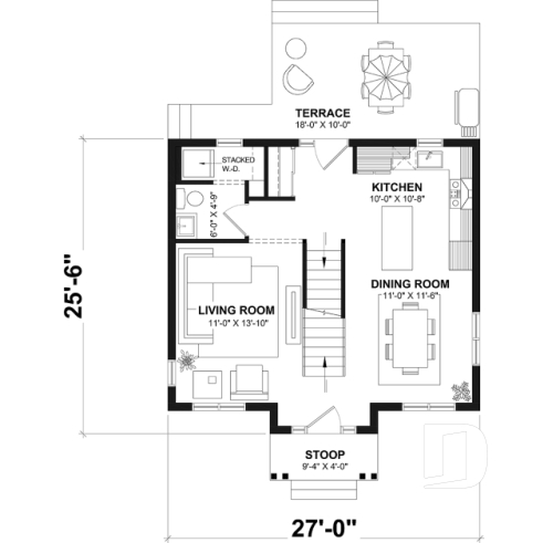 1st level - Two-story home offering 3 beds, a beautiful upstairs family bath and an unfinished basement ready to customize - Manley