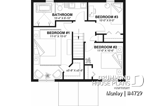 2nd level - Comfortable country farmhouse with covered front porch & 3 bedrooms - Manley