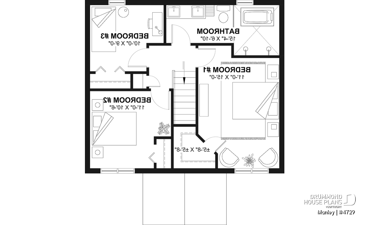 2nd level - Two-story home offering 3 beds, a beautiful upstairs family bath and an unfinished basement ready to customize - Manley