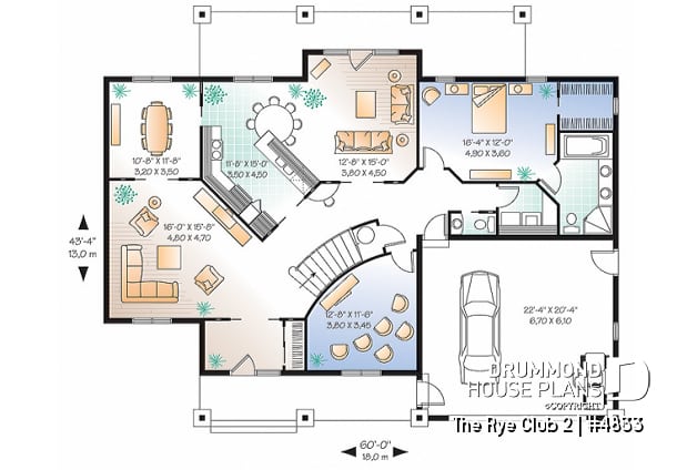 1st level - Ideal home for big families, 6 bedrooms incl. 2 master suites, 4.5 baths, 2-car garage, home cinema - The Rye Club 2