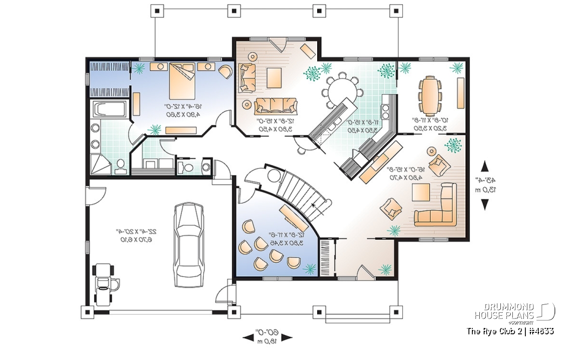 1st level - Ideal home for big families, 6 bedrooms incl. 2 master suites, 4.5 baths, 2-car garage, home cinema - The Rye Club 2