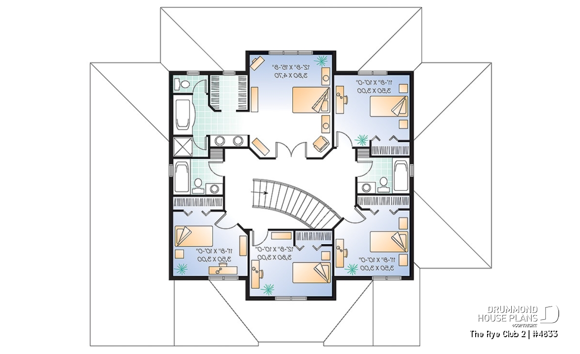 2nd level - Ideal home for big families, 6 bedrooms incl. 2 master suites, 4.5 baths, 2-car garage, home cinema - The Rye Club 2