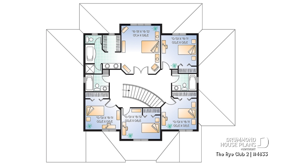 2nd level - Ideal home for big families, 6 bedrooms incl. 2 master suites, 4.5 baths, 2-car garage, home cinema - The Rye Club 2