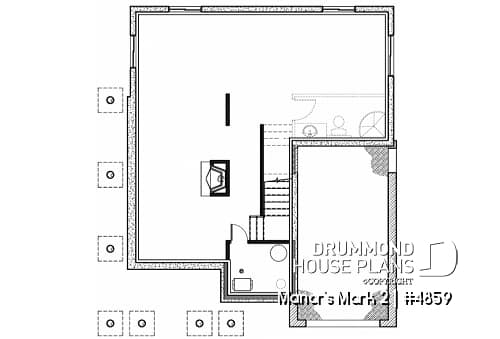 Basement - European 2 storey, 4 bedroom with wrap around porch and garage - Manor's Mark 2