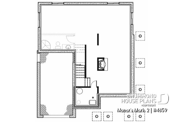 Basement - European 2 storey, 4 bedroom with wrap around porch and garage - Manor's Mark 2