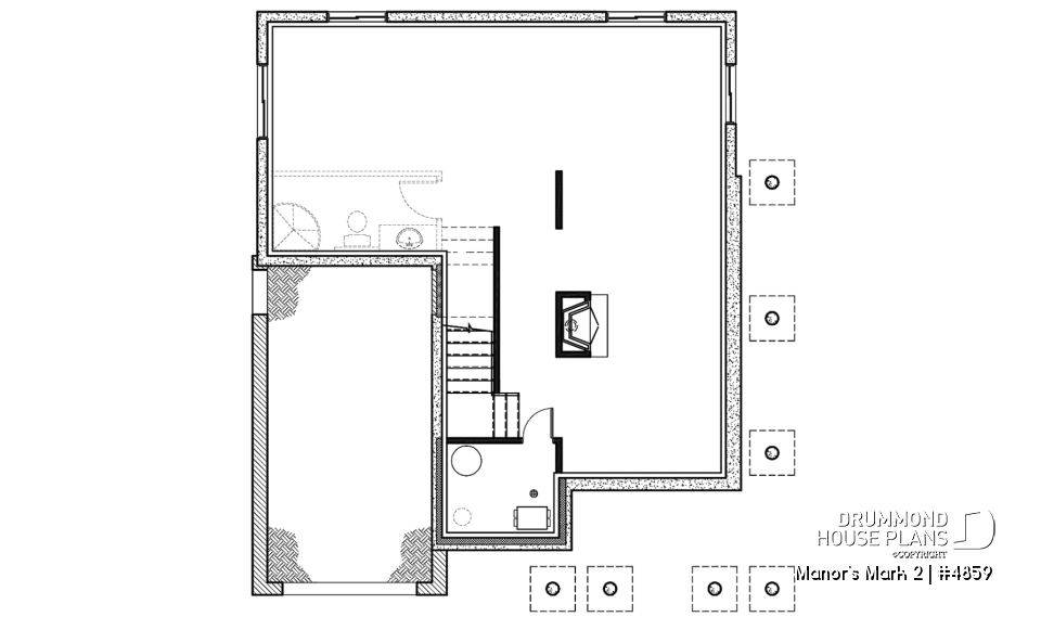 Basement - European 2 storey, 4 bedroom with wrap around porch and garage - Manor's Mark 2