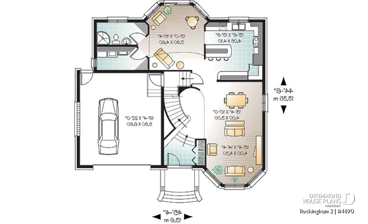 1st level - Manor style 4 bedroom with great room, breakfast nook and garage - Rockingham 2