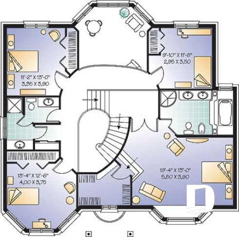 2nd level - Manor style 4 bedroom with great room, breakfast nook and garage - Rockingham 2