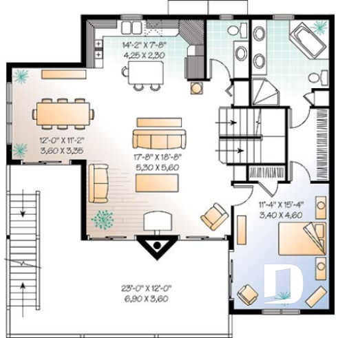 3rd level - Great Cape Hatteras home style with 5 bedrooms, 3.5 baths, cathedral, large deck, screened-in porch - The Wind Drift 3