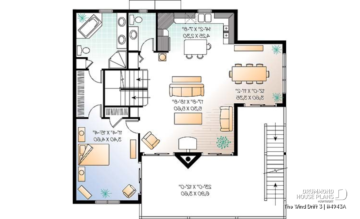 3rd level - Great Cape Hatteras home style with 5 bedrooms, 3.5 baths, cathedral, large deck, screened-in porch - The Wind Drift 3