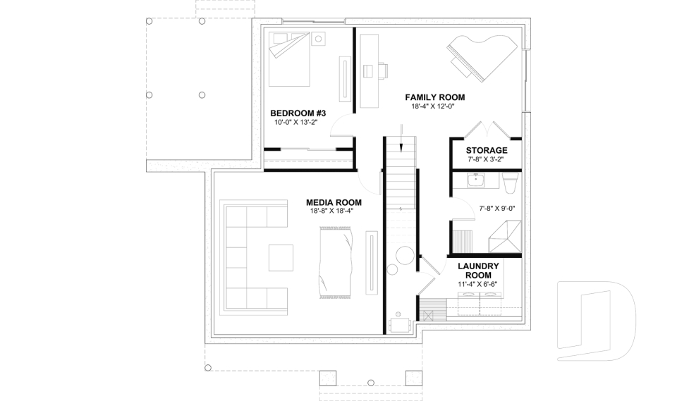 Finished basement (Optional $) -  - Auburn
