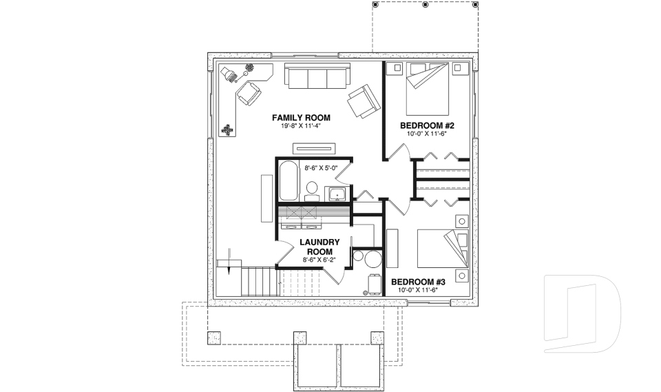 Finished basement (Optional $) -  - Nordika