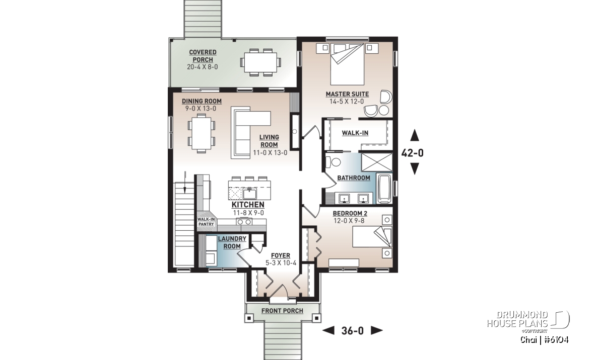 1st level - Modern first home buyer perfect plan, 2 bedrooms, large family bathroom, fireplace, kitchen island  - Chai