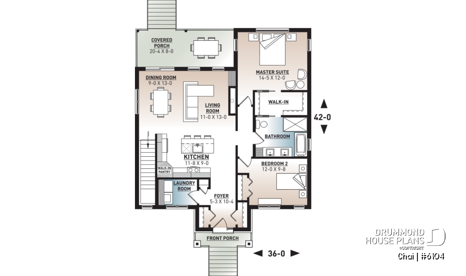 1st level - Modern first home buyer perfect plan, 2 bedrooms, large family bathroom, fireplace, kitchen island  - Chai