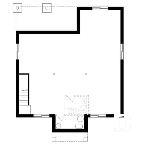 Unfinished basement - Modern first home buyer perfect plan, 2 bedrooms, large family bathroom, fireplace, kitchen island  - Chai
