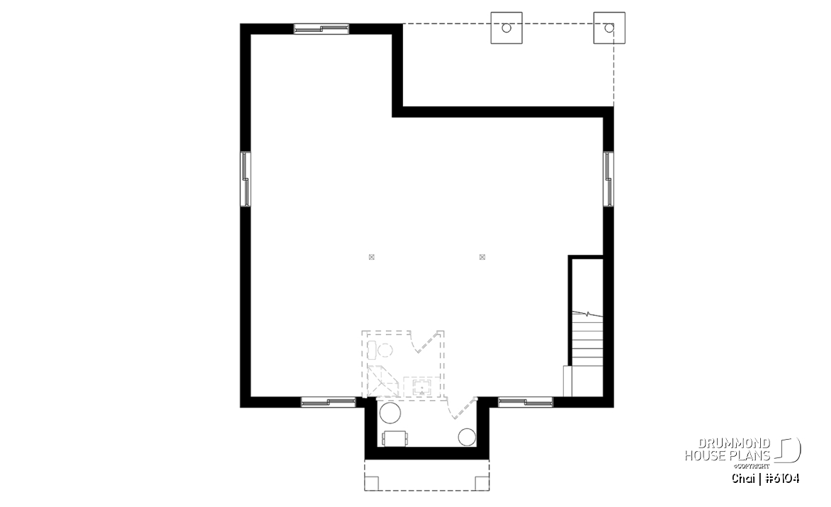 Unfinished basement - Modern first home buyer perfect plan, 2 bedrooms, large family bathroom, fireplace, kitchen island  - Chai