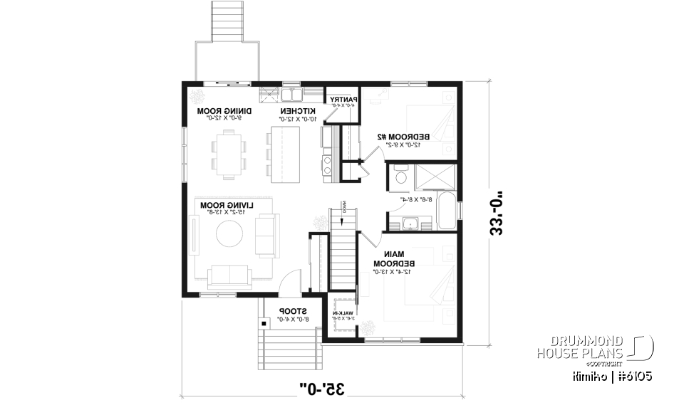 1st level - Economical 2 to 4 bedroom country farmhouse bungalow, open space, finished daylight basement (optional $) - Kimiko