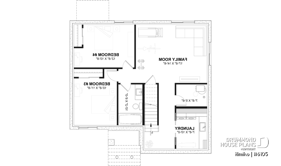 Finished basement - Economical 2 to 4 bedroom country farmhouse bungalow, open space, finished daylight basement (optional $) - Kimiko