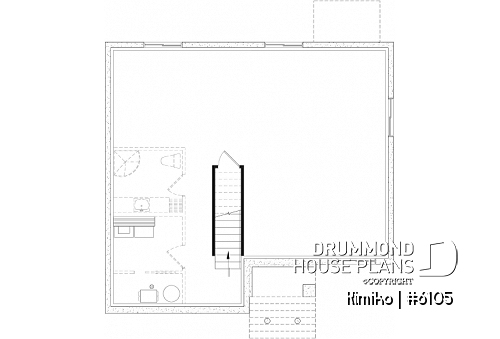 Unfinished basement - Economical 2 bedroom country farmhouse bungalow, open space, kitchen with pantry - Kimiko