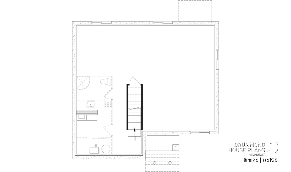 Unfinished basement - Economical 2 to 4 bedroom country farmhouse bungalow, open space, finished daylight basement (optional $) - Kimiko