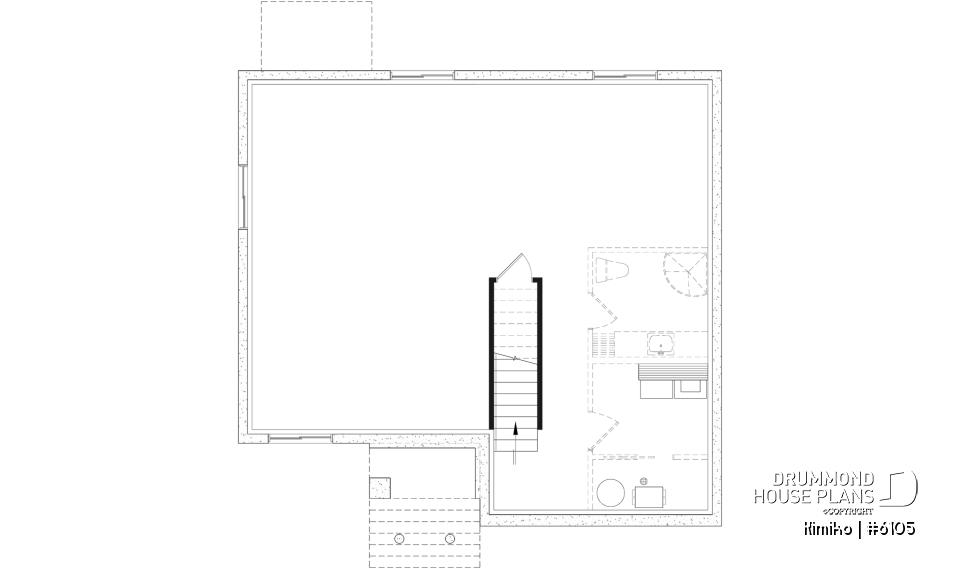 Unfinished basement - Economical 2 to 4 bedroom country farmhouse bungalow, open space, finished daylight basement (optional $) - Kimiko