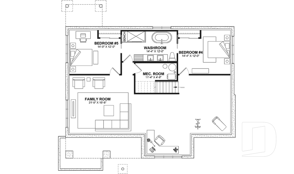 Finished basement (Optional $) -  - Charlotte