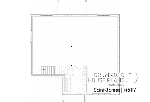 Unfinished basement - Compact 1 to 4 bedroom modern farmhouse with den, and optional finished basement ($) - Saint-James