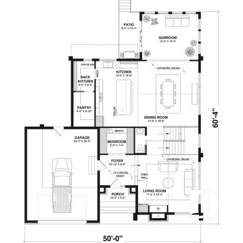 1st level - Modern Scandinavian Home Design – Sunroom, Fireplace, Luxurious Primary Suite & Optional Finished Basement - Balnea