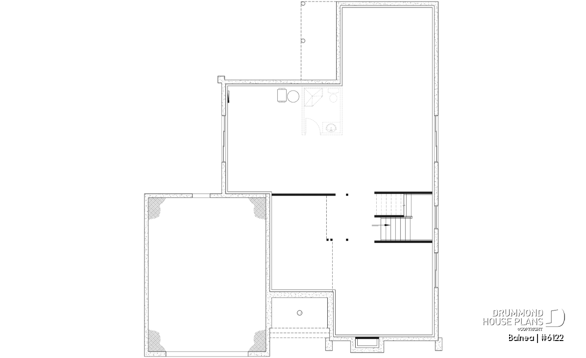 Unfinished basement - Modern Scandinavian Home Design – Sunroom, Fireplace, Luxurious Primary Suite &amp; Optional Finished Basement - Balnea