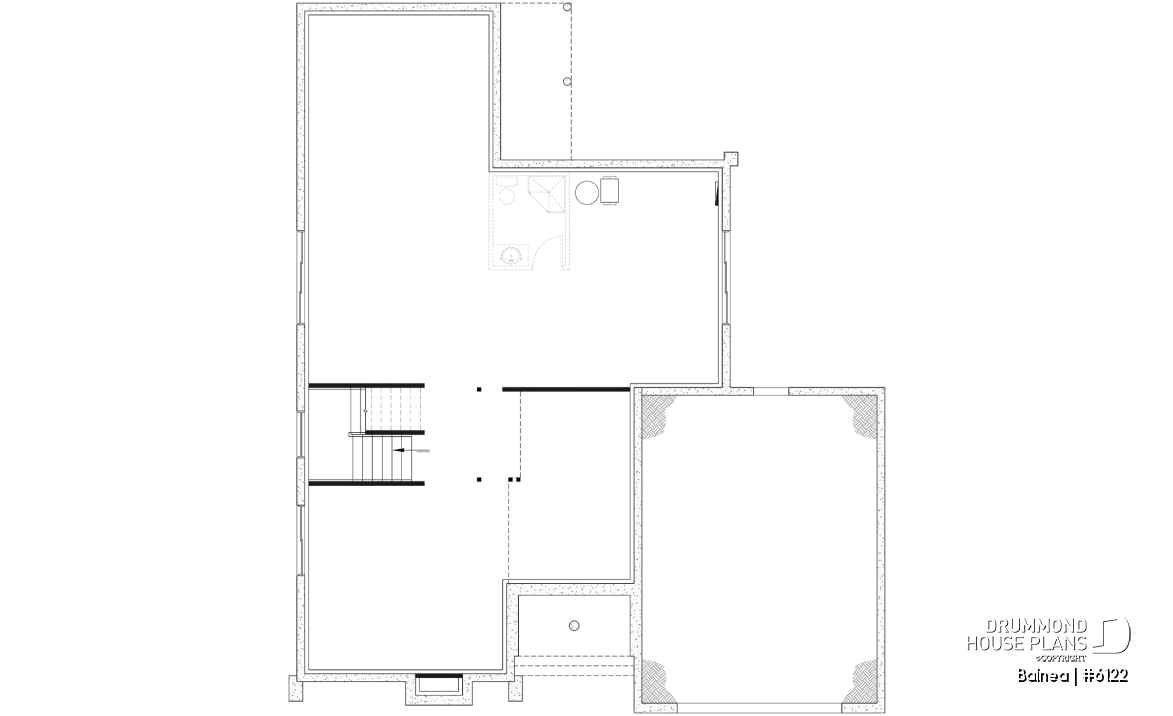Unfinished basement - Modern Scandinavian Home Design – Sunroom, Fireplace, Luxurious Primary Suite &amp; Optional Finished Basement - Balnea