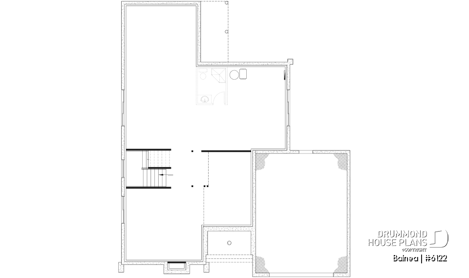 Unfinished basement - Modern Scandinavian Home Design – Sunroom, Fireplace, Luxurious Primary Suite &amp; Optional Finished Basement - Balnea