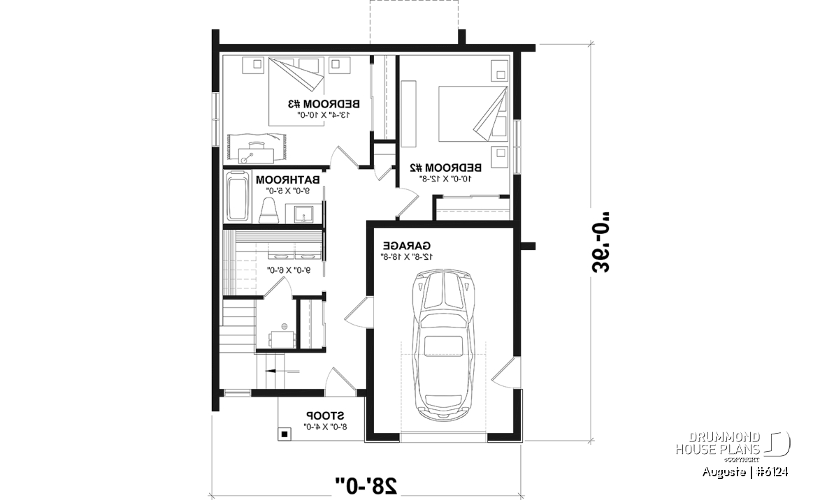 1st level - Reverse living floor plan with secondary bedrooms on main floor and kitchen, dining and living room, upstairs! - Auguste
