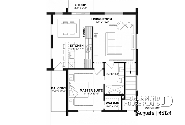 2nd level - Reverse living floor plan with secondary bedrooms on main floor and kitchen, dining and living room, upstairs! - Auguste