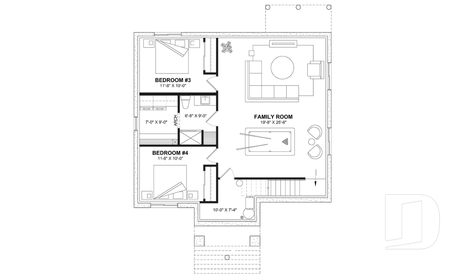 Finished basement (Optional $) -  - Birchwood