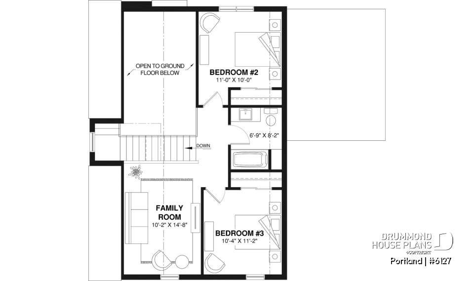 2nd level - Scandinavian-style home design featuring Maibec red cedar siding. - Portland