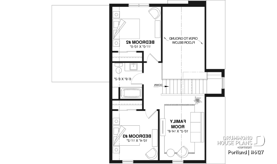 2nd level - Scandinavian-style home design featuring Maibec red cedar siding. - Portland