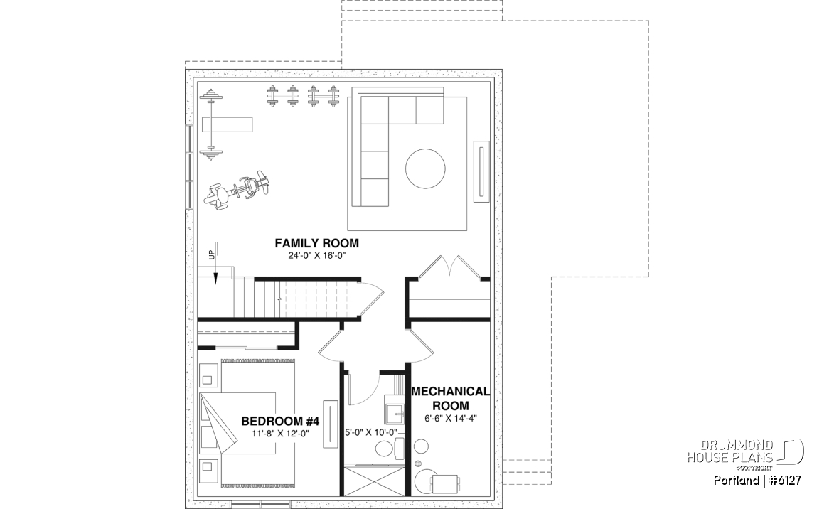 Finished basement (Optional $) - Scandinavian-style home design featuring Maibec red cedar siding. - Portland