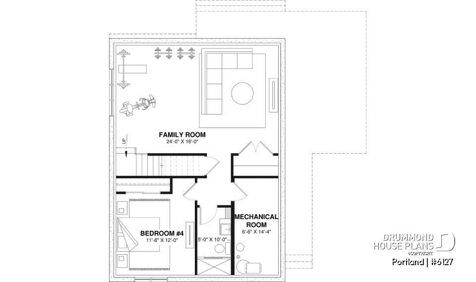 Finished basement (Optional $) - Scandinavian-style home design featuring Maibec red cedar siding. - Portland