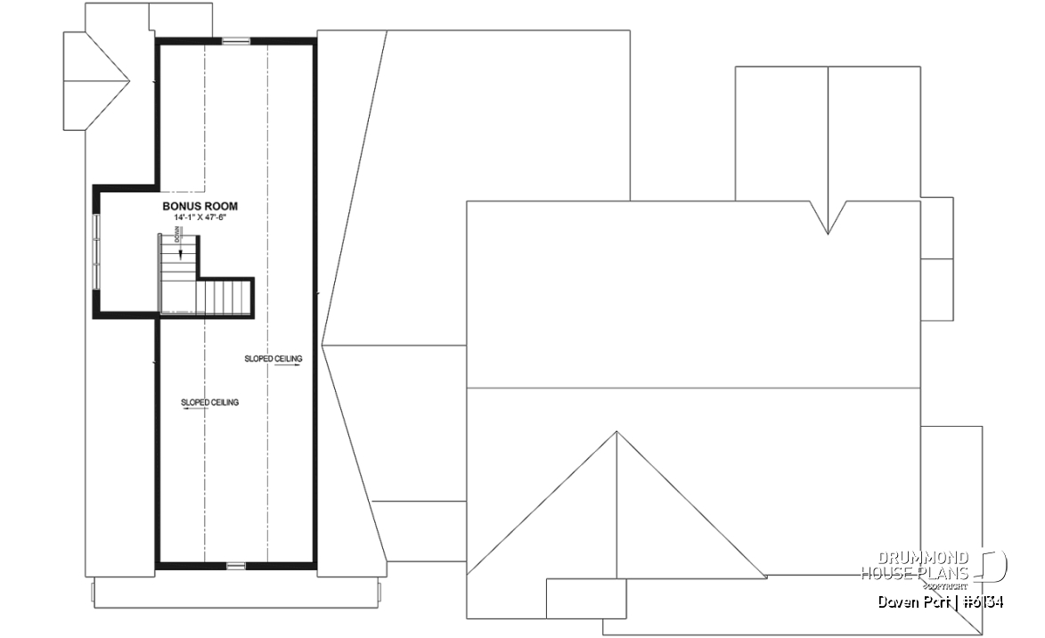 Bonus space - One-story modern farmhouse with 3 bedrooms, flex room, bonus room, outdoor kitchen and slab foundation. - Daven Port