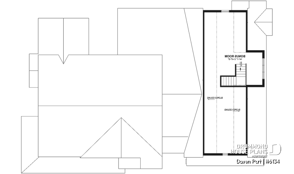 Bonus space - One-story modern farmhouse with 3 bedrooms, flex room, bonus room, outdoor kitchen and slab foundation. - Daven Port